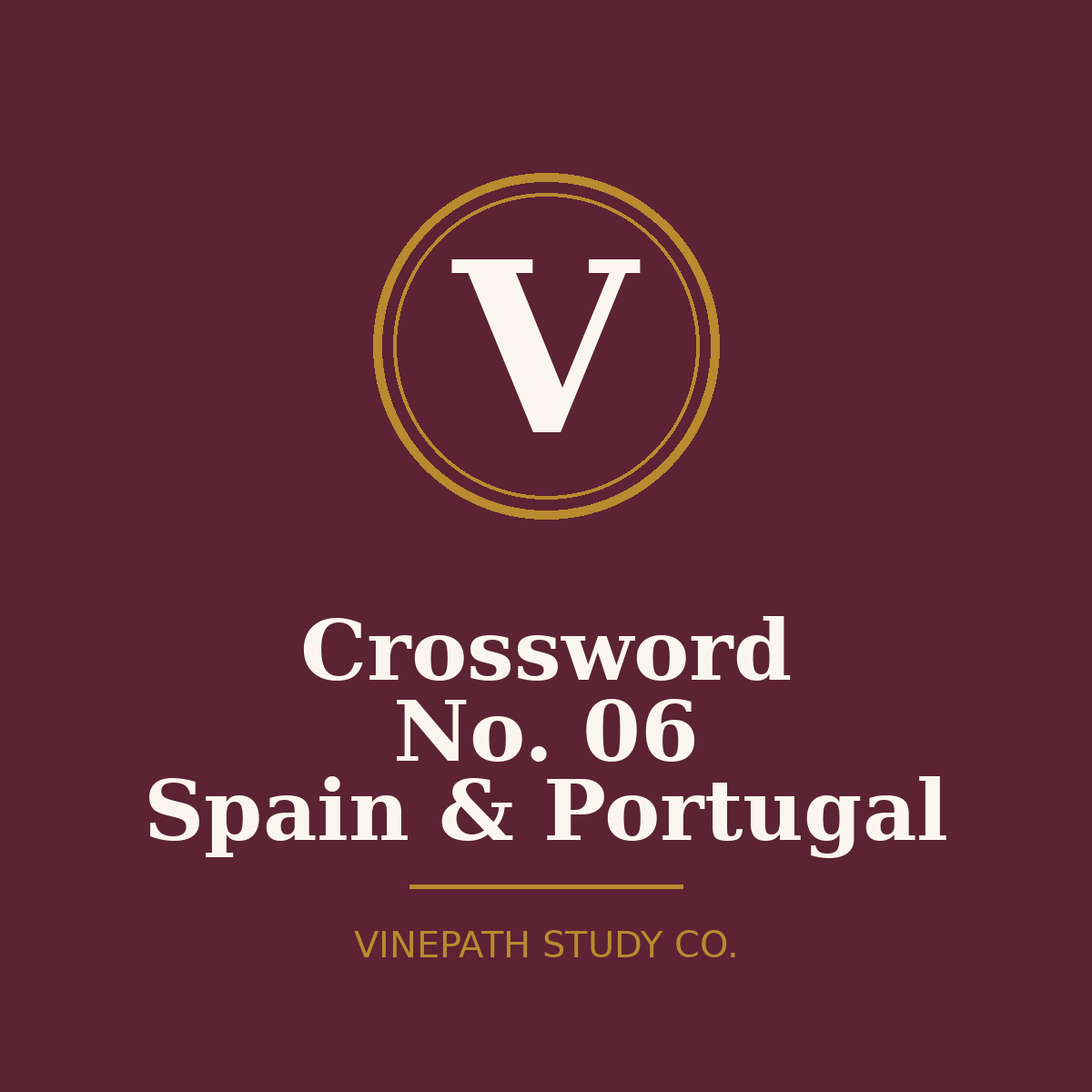 WSET Crossword No. 06 — Spain & Portugal | 21 Clues | Printable PDF + Answer Key
