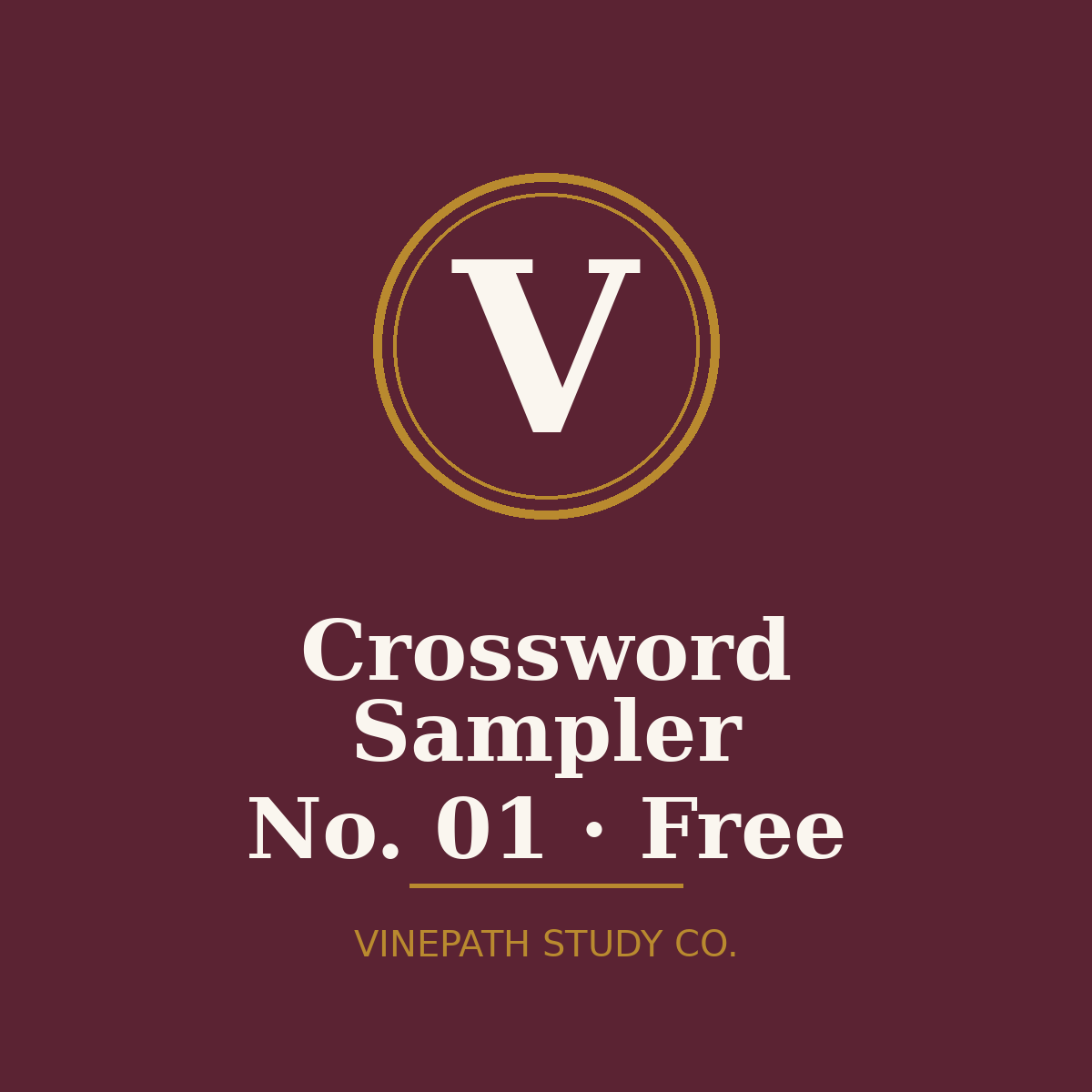 Free WSET Crossword Sampler — No. 01 White Grapes | Printable PDF + Answer Key
